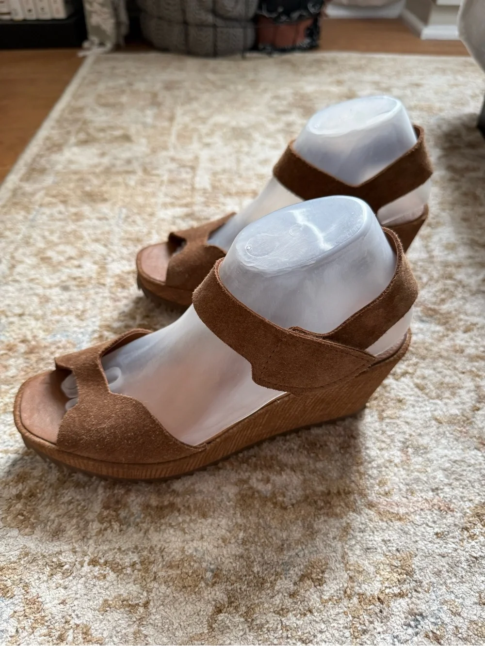 Pedro Garcia - Fama Platform Wedge Sandal - Tan Suede